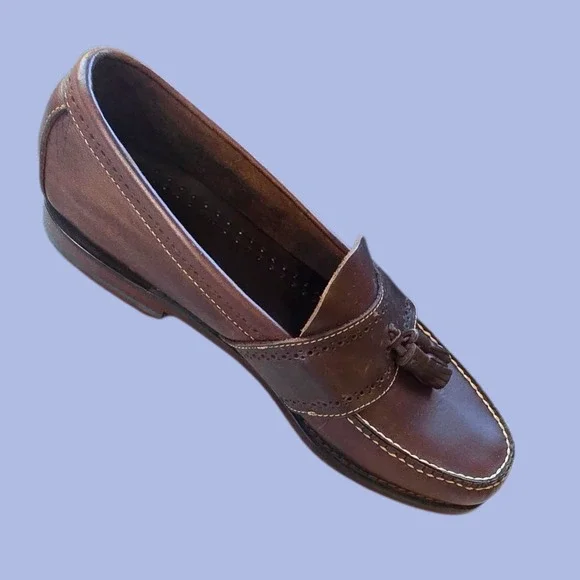 G.H.‎ Bass & Co. Colbert Men's Brown Leather Tassel Loafers Size 8D New in Box